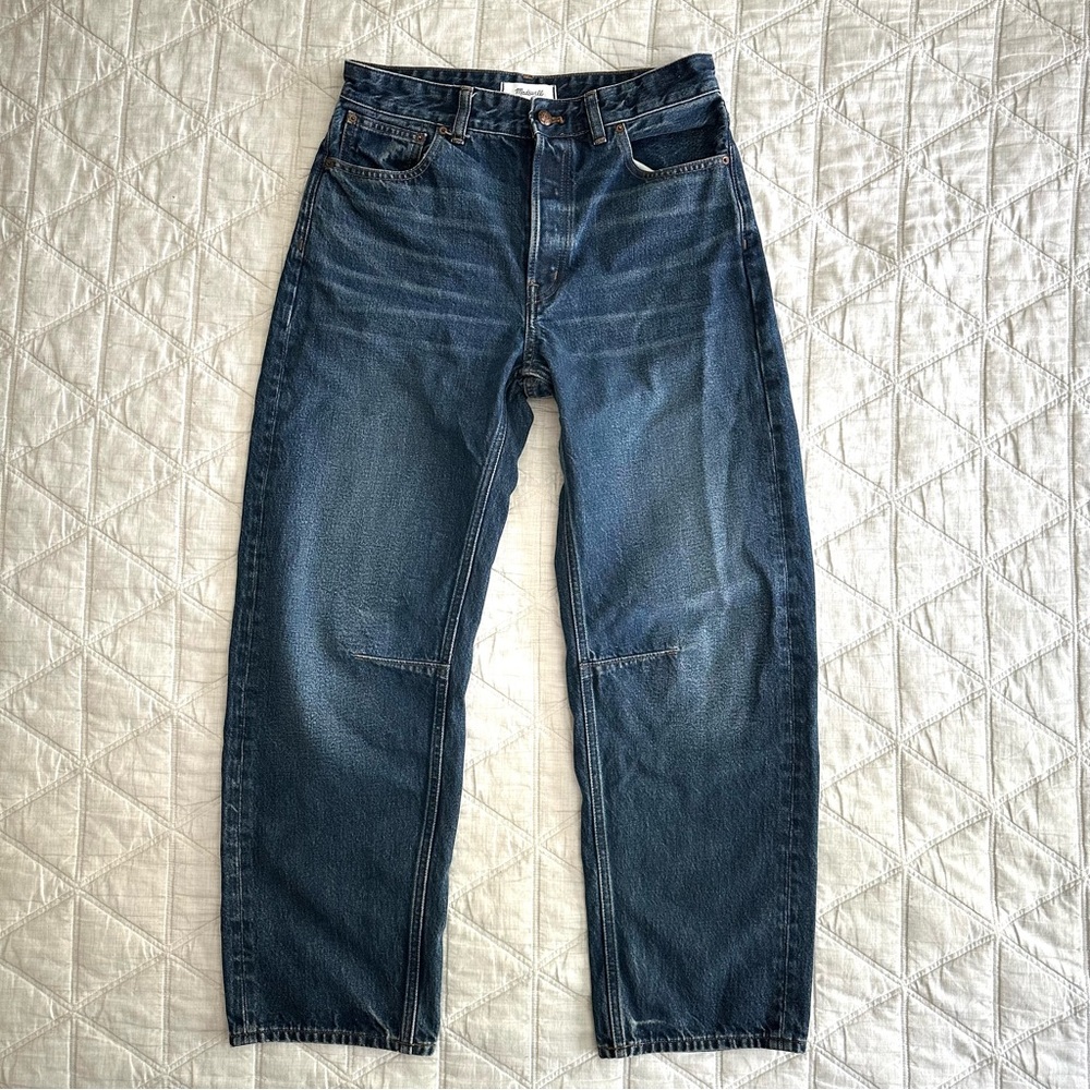 Madewell Darted Barrel Leg Jean in Danver Wash